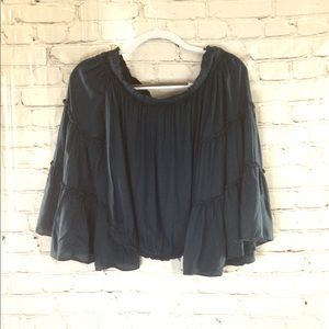 Free people off shoulder flare bell sleeves top.